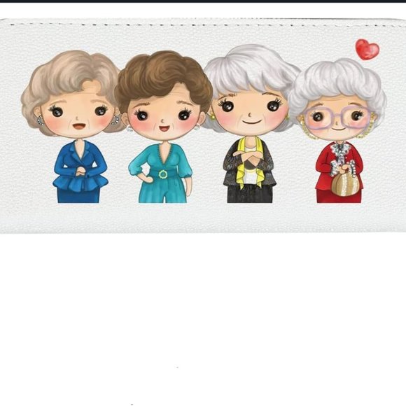 Golden Girls Zip Around Wallet  🌟  Fans Dorothy, Sophia, Rose, Blanche  🌟  🌟 - Picture 3 of 5